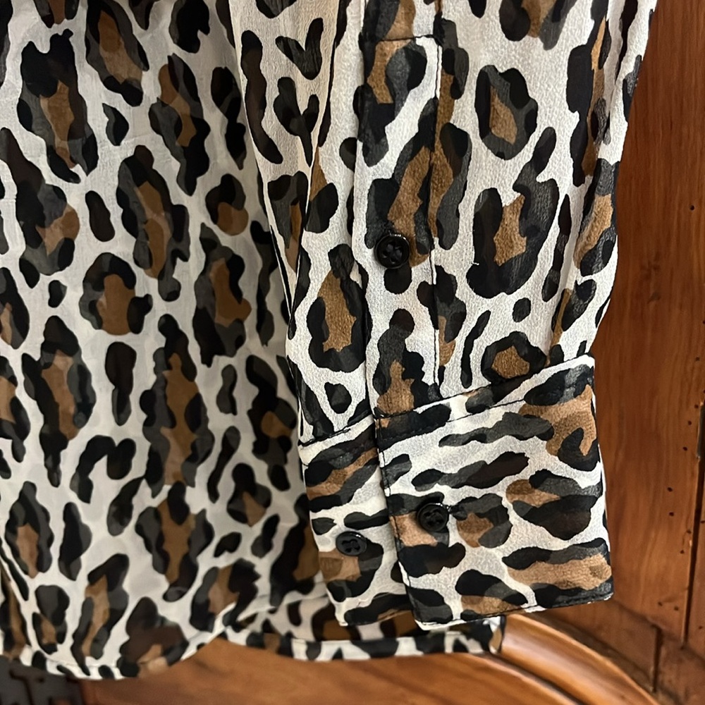 Equipment Silk Blouse Leopard Print - image 6